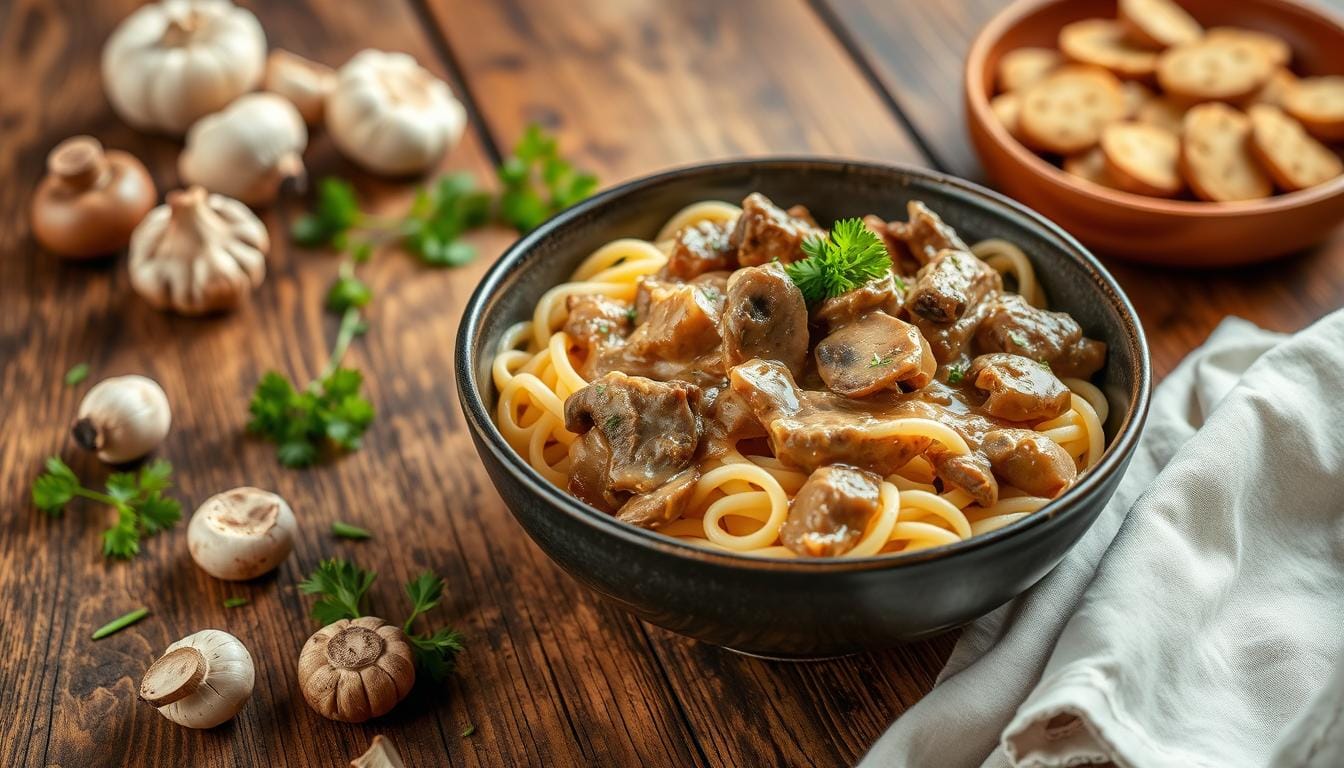 Simple Beef Stroganoff