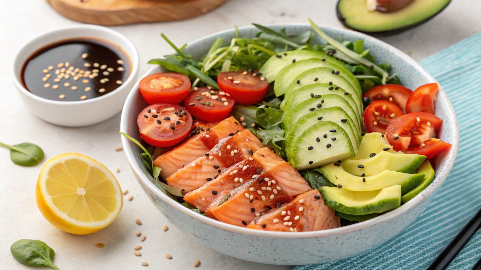 salmon bowls